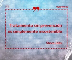Quote de Steve Jobs sobre prevención