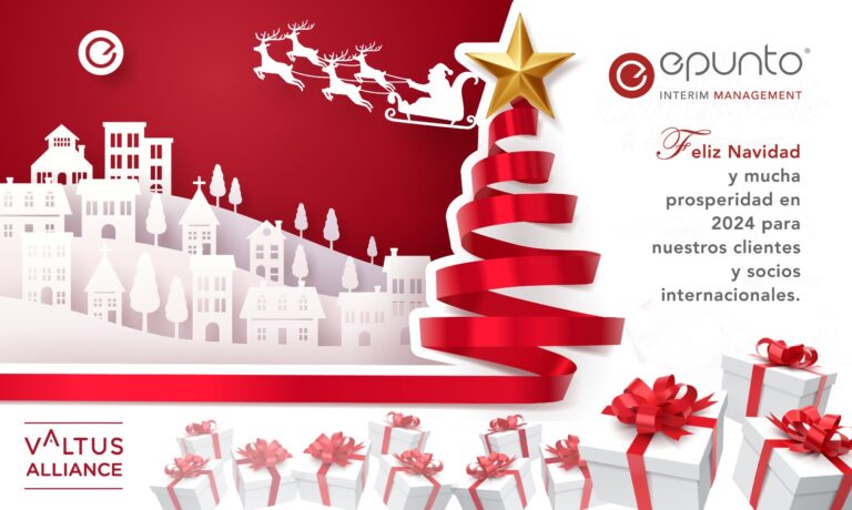 Todo el equipo de EPUNTO Interim management te deseamos una Feliz Navidad y prospero año 2024